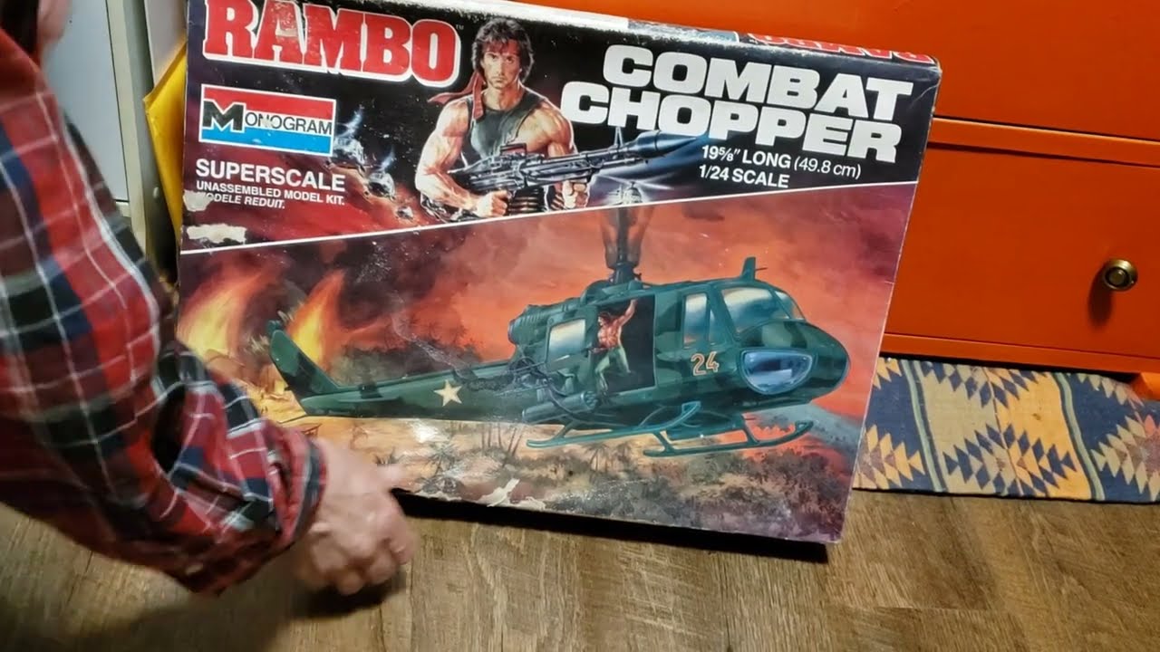 Model Unboxing Episode 11: the Rambo Combat Chopper (24 Scale