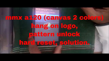 micromax A120 (canvas 2 colors) hard reset, hang on logo, automatic restart, pattern unlock solution