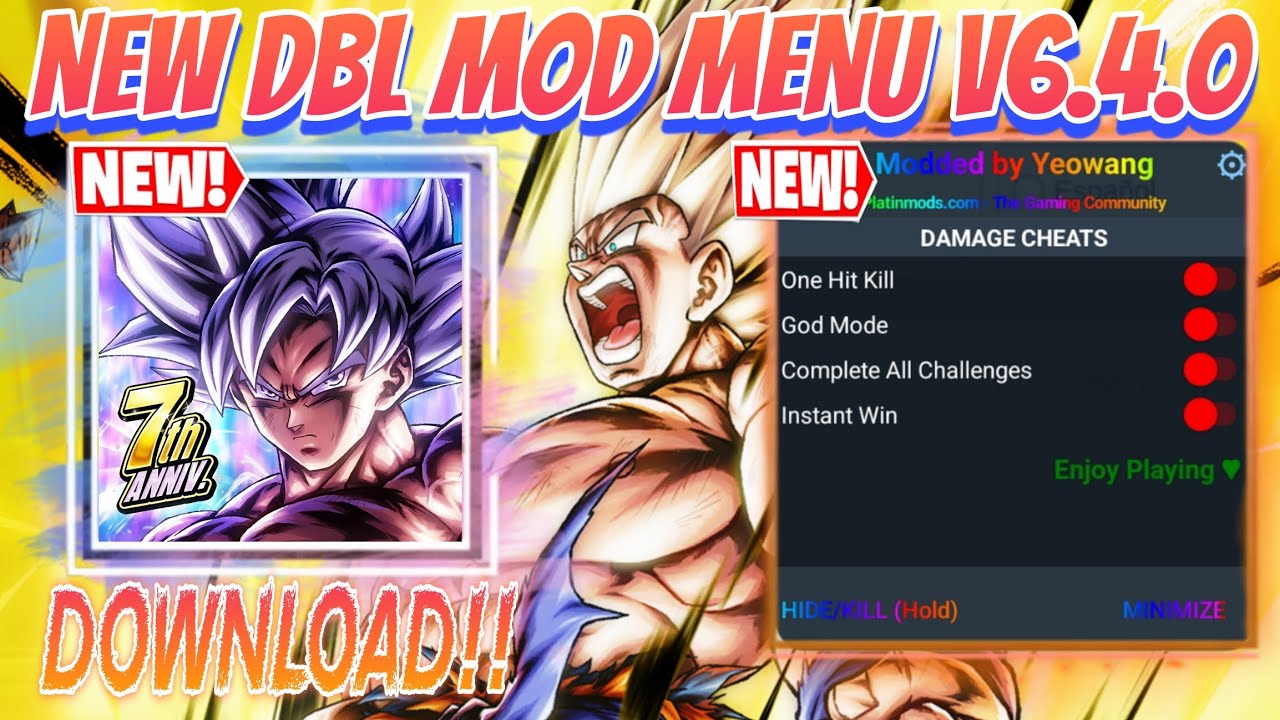 Dragon Ball legends Mod Menu V6.4.0 | 4+ FEATURES (Dragonball legends ...