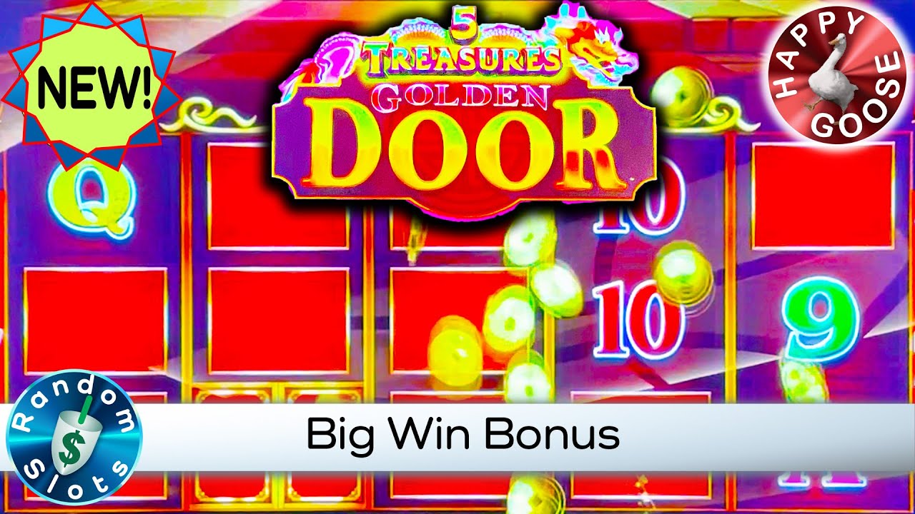 😄 New ⭐️5 Treasures Golden Door Slot Machine Big Win Bonus