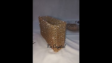 pretty Golden #customized #handmade #beadedbag