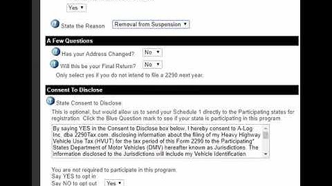 How to file the Form 2290 Removal From Suspension Amendment