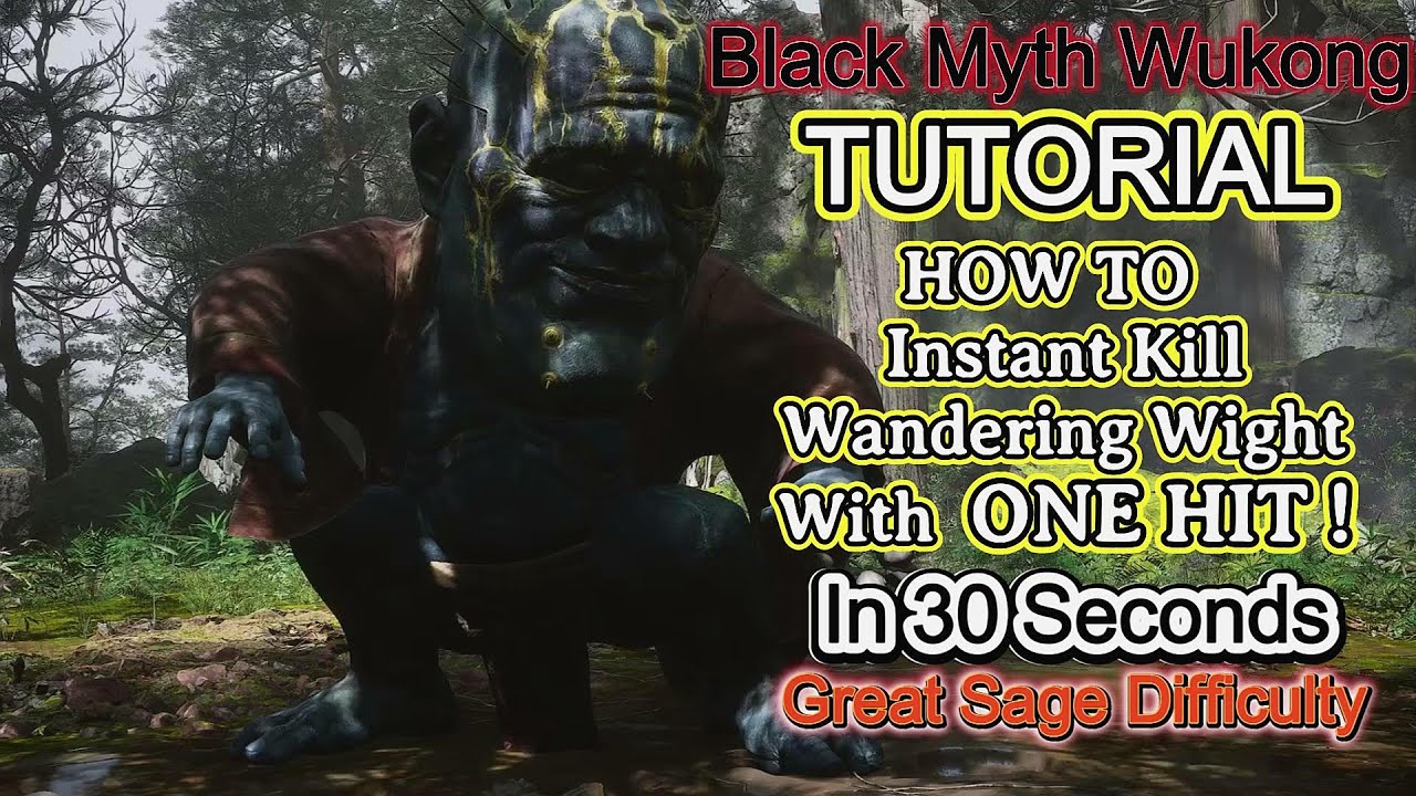 Tutorial: How to One Hit Instant Kill Wandering Wight - "Return of Rivals" - Black Myth Wukong