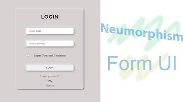 Form UI design. Neumorphism. HTML & CSS
