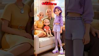 Wait… Everyone’s Bald?! 😱😂 #shorts #bald #funny #whatishappening #Lina #waitforit  #viralvideo