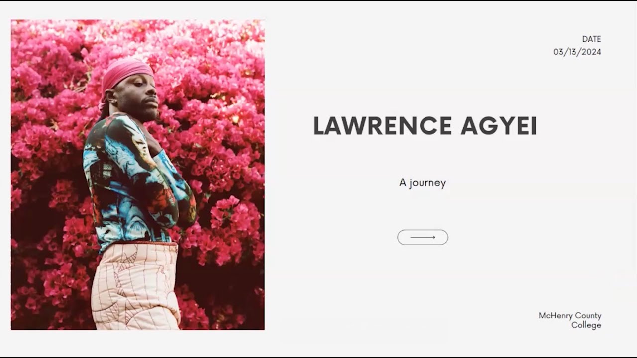 McHenry County College Visiting Artist Talk: Lawrence Agyei