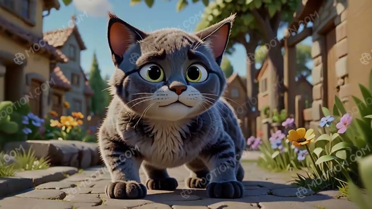 The strong cat follow and enjoy alot of storys