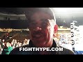 ABEL SANCHEZ IMMEDIATE REACTOIN TO CHOCOLATITO BEATING JULIO CESAR MARTINEZ: "MASTER AT WORK"