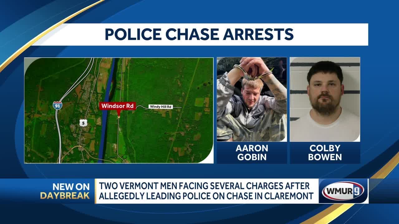 2 Vermont men facing several charges after allegedly leading police on ...
