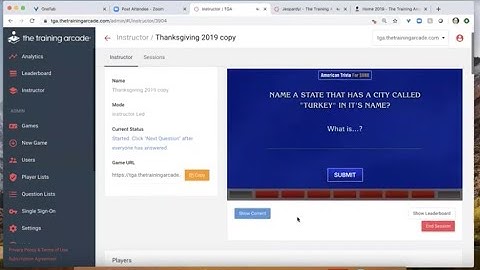 The Training Arcade®: Jeopardy Instructor Led Mode Webinar