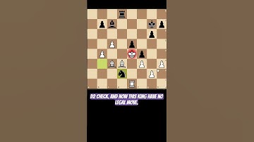 Knight deflection checkmate #chess #chesstactics