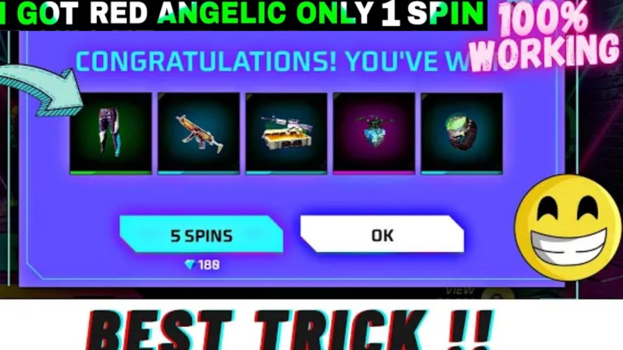 one spin trick of style up event | how to get red angelic pant in one spin | one spin trick