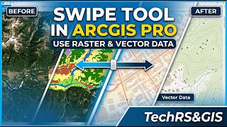 Swipe tool use in ArcGIS Pro | Swipe tool use Raster & Vector data in ArcGIS Pro screenshot 5