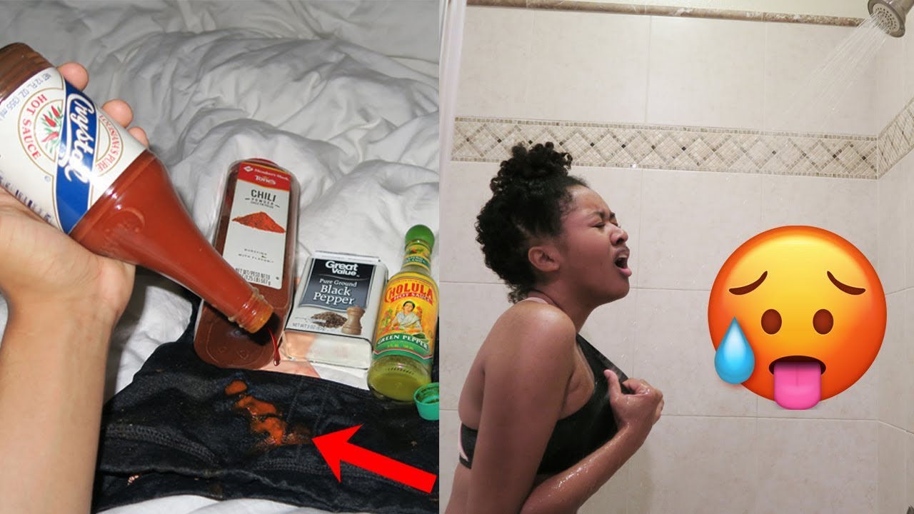 Shower, Spicy, ace family, austin, worlds hottest hot sauce prank on girlfr...