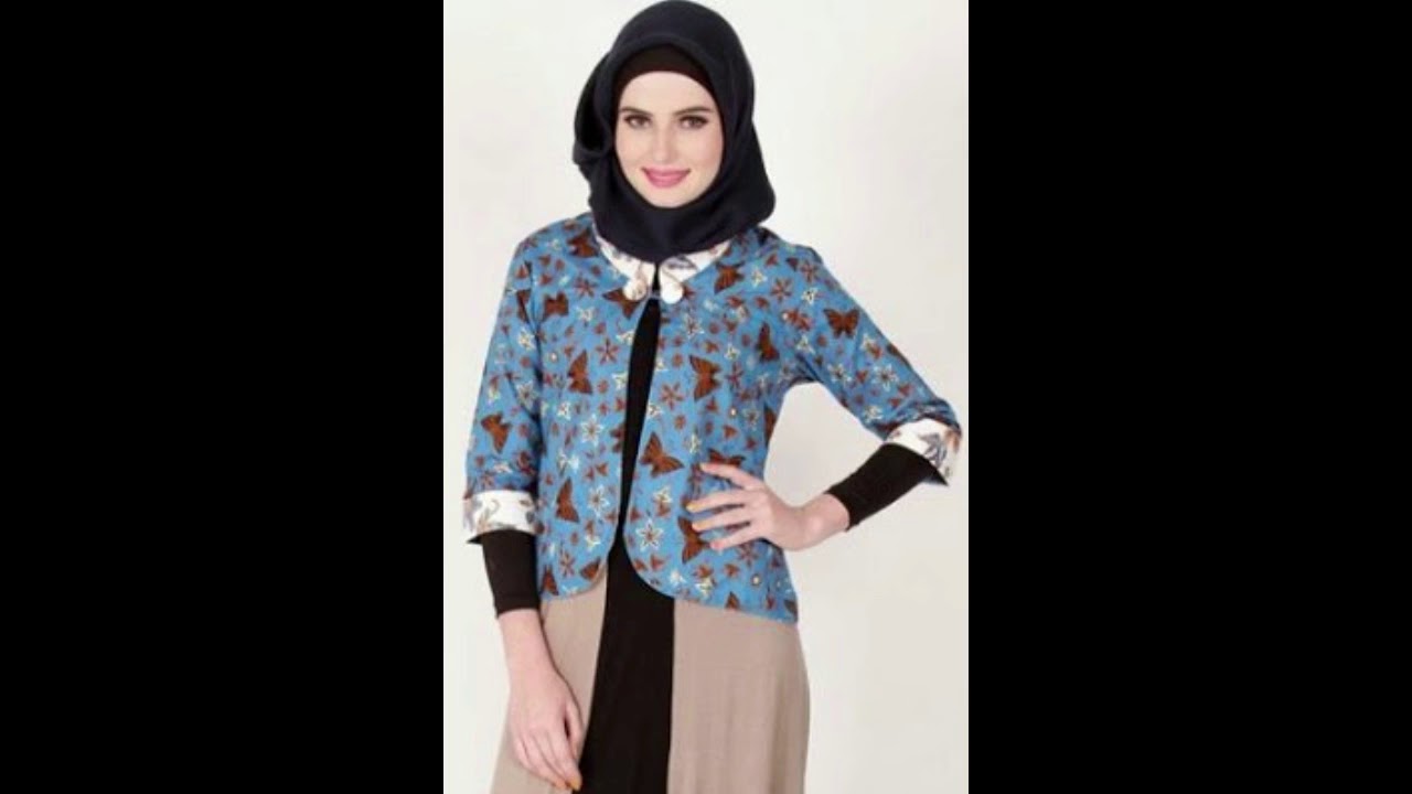 Trend Model Terbaru Baju Batik Muslim Ditahun 2018 YouTube