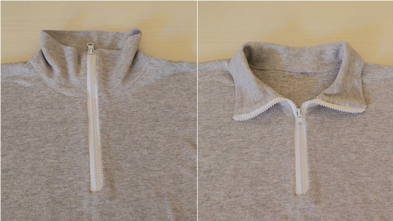 طريقة خياطة كول تريكو بالسحاب بخطوات سهلة للمبتدئين