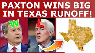 Ken Paxton WINS BIG, Unseats RINO John Cornyn!