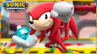 Sonic Superstars - Press Factory Zone (Knuckles gameplay)