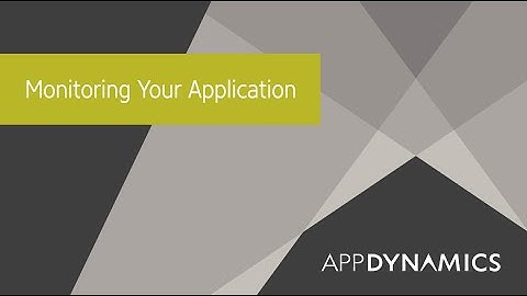 Application Monitoring Overview