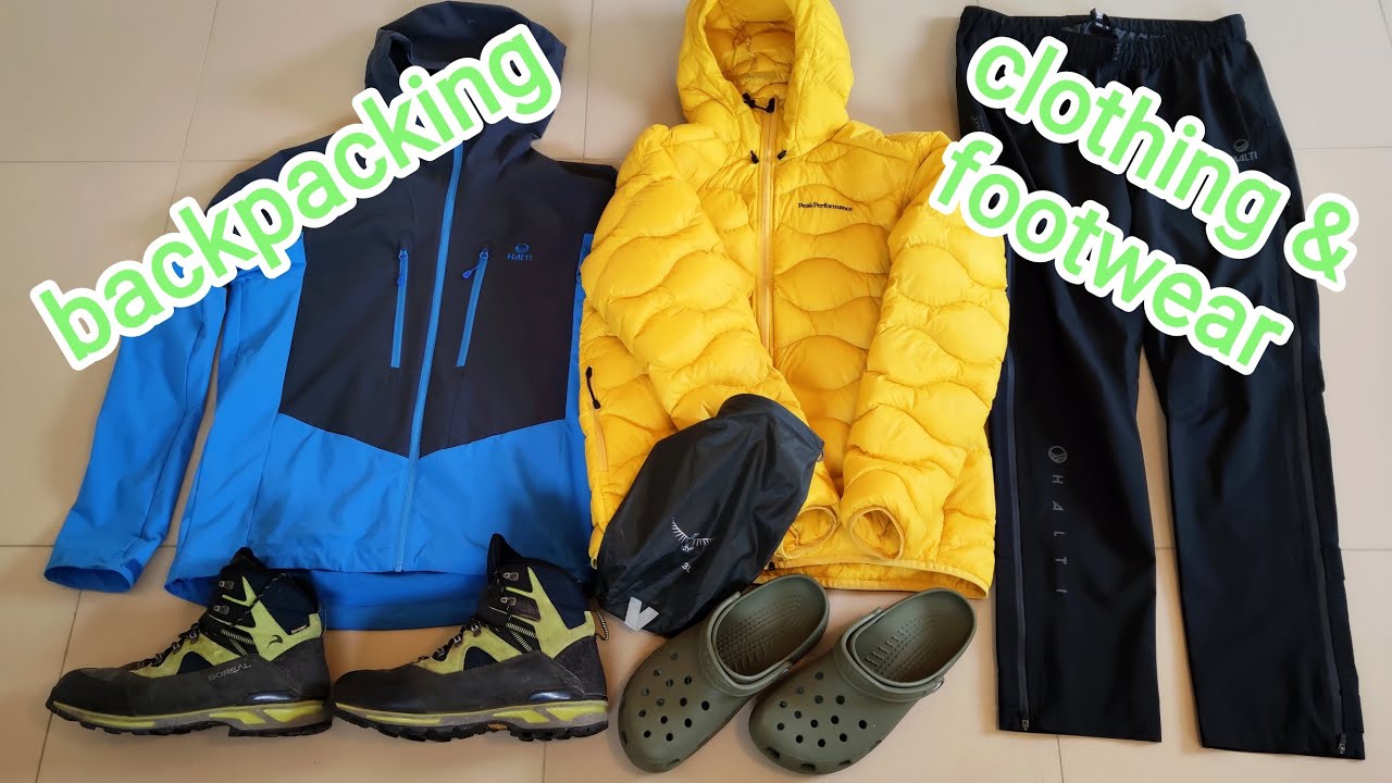 Backpacking gear review 2022 Part 5 clothing & footwear YouTube