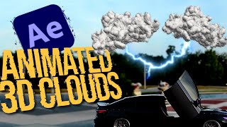 Animated 3D Clouds Above The Car in After Effects (My Reel Breakdown)