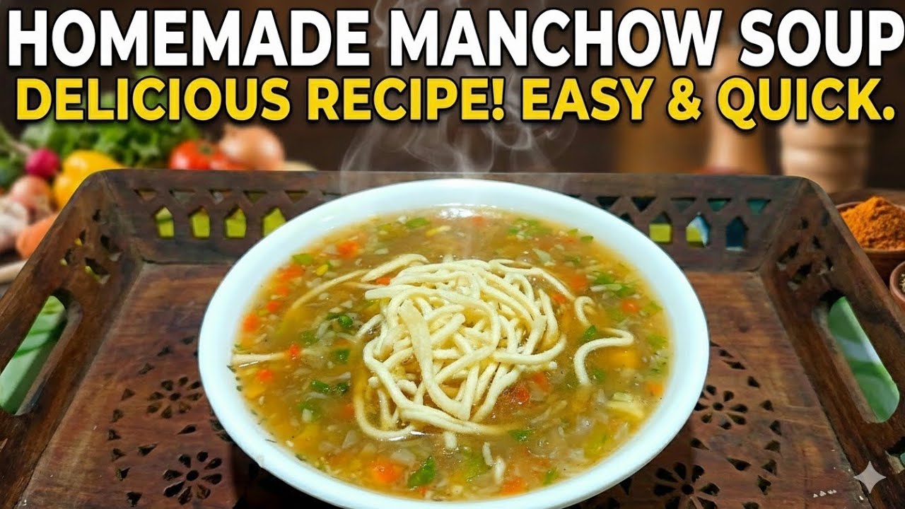Restaurant Style Veg Manchow Soup at Home! | Secrets for Perfect Crispy Noodles 