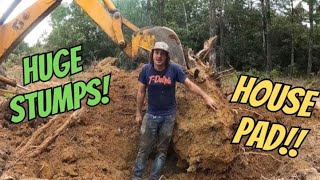 Back to WORK | GIANT STUMPS | House pad | Another FLAT tire by DREWS LENS 8,044 views 8 months ago 13 minutes, 29 seconds