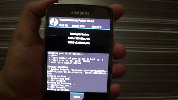 How to take backup of ROM using TWRP recovery in samsung galaxy S5