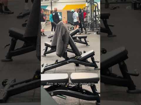 8am Roid rage at your average pure gym, only yelling no action😂 #Roidrage #gymrat