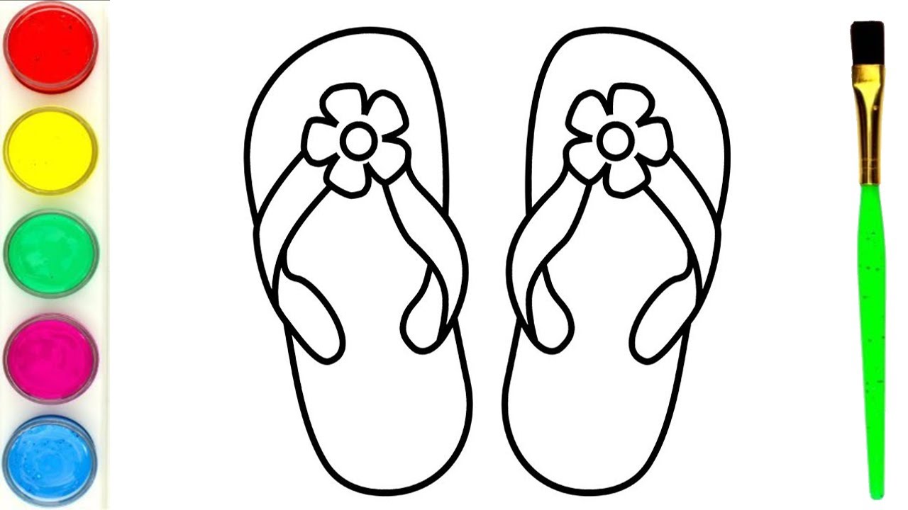 How To Draw And Decorate Rainbow Sandals  Rainbow Sandal  