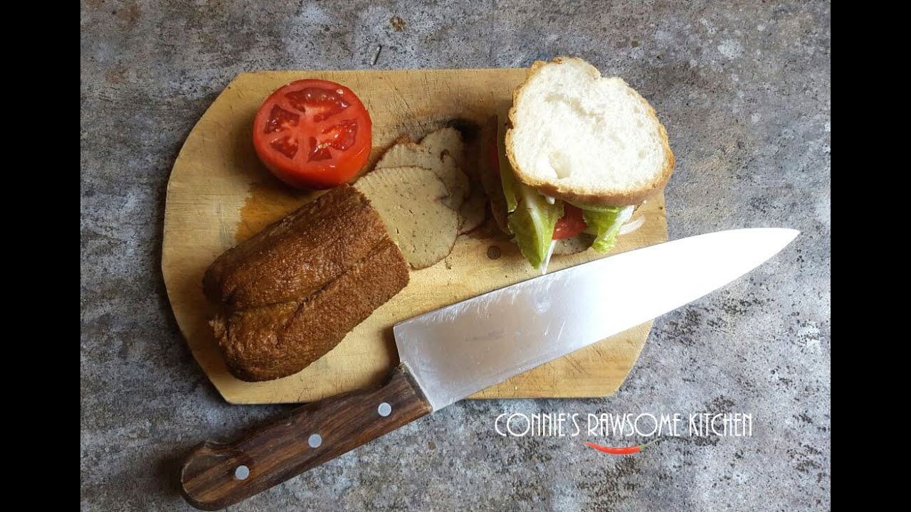 SEITAN ROLL for cold cutsVEGAN deli sandwich meat YouTube