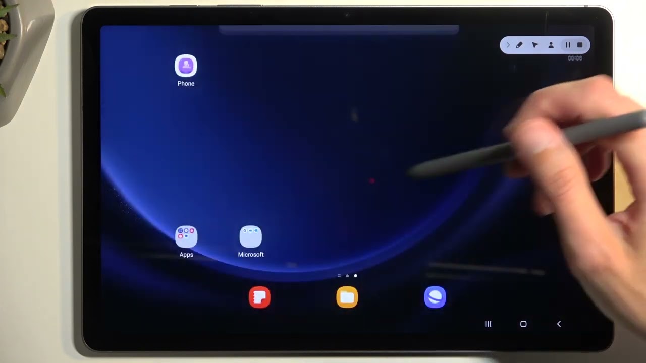 Как записать экран на SAMSUNG Galaxy Tab S9 FE