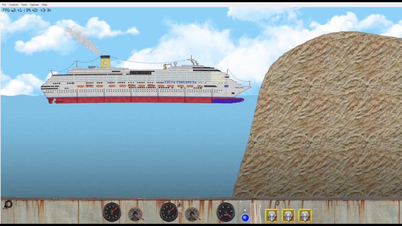 Driving a cruise ship (Floating sandbox) - YouTube