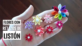 Florecitas con Retazos de List'on Gros y Satin. Flores Kanzashi | Flor com Retalho de Fita de Cetim. Видео: Florecitas con Retazos de List'on Gros y Satin. Flores Kanzashi | Flor com Retalho de Fita de Cetim.