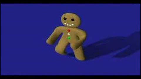 Walking gingerbreadman