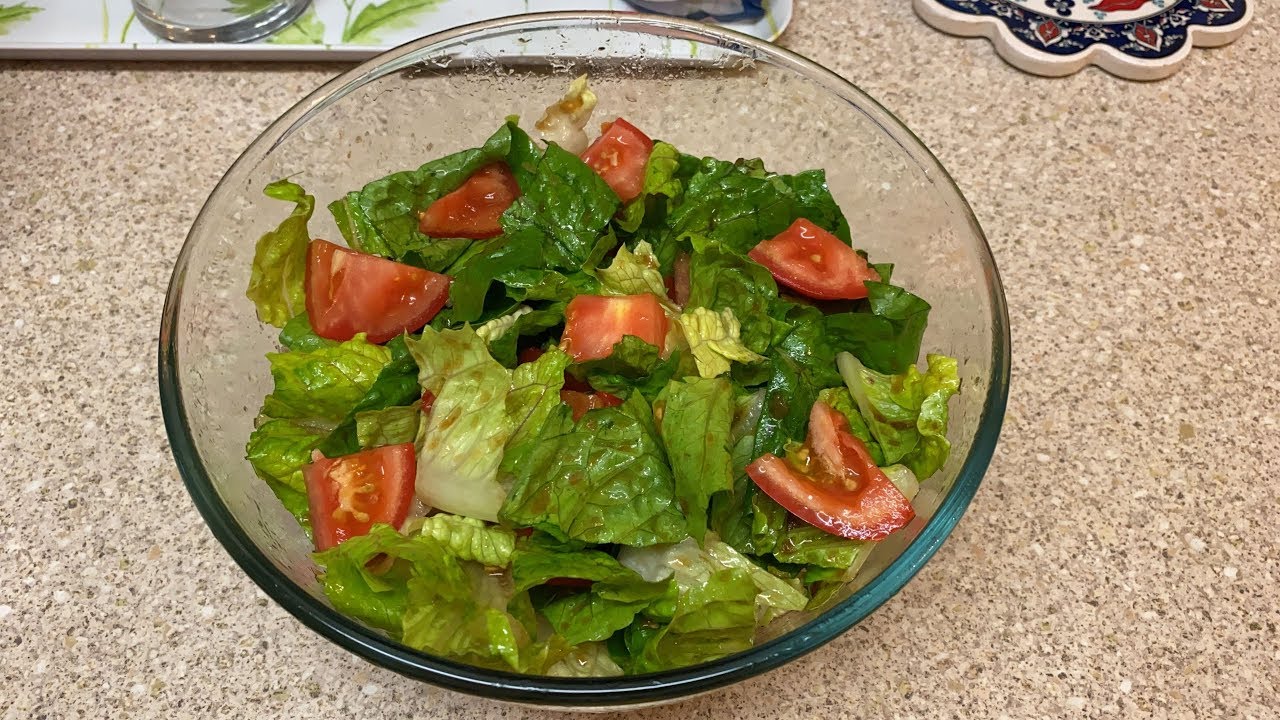 How To Make Lettuce Salad With Tomato YouTube