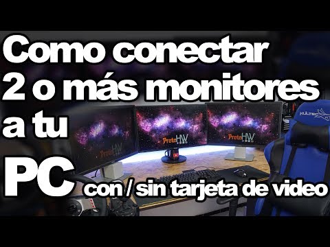 Video: Cómo Conectar Dos Monitores A Una Tarjeta De Video