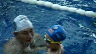 安德魯游泳課實況part3 20090824
