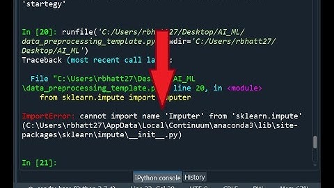 Machine learning & AI - scikit-learn "Imputer Class"  error || Imputer Class no longer available