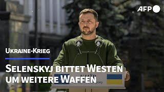 Selenskyj bittet Westen um weiteren Nachschub an Waffen | AFP