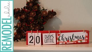 Easy DIY Holiday Countdown Board for Christmas and Other Holidays