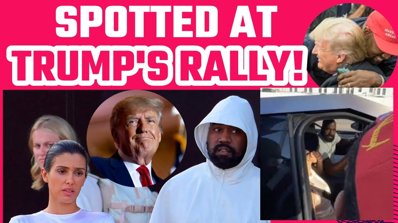 Kanye West and Bianca Censori spotted at Donald Trump's rally in Los ...