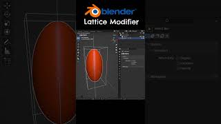 How to use the Lattice Modifier in Blender #blender3d #blendermodeling#shorts