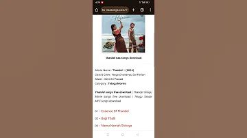 Thandel Mp3 Songs 