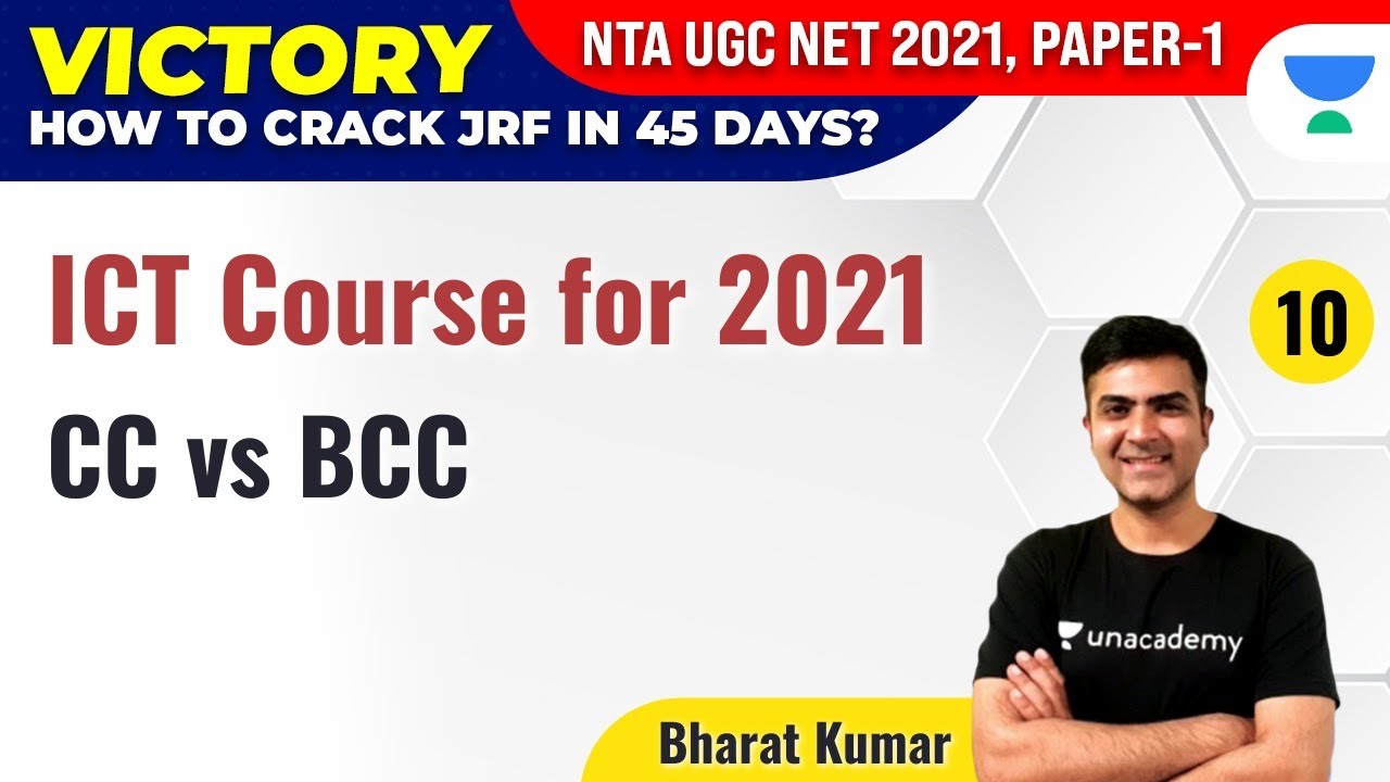NTA UGC NET 2021 | ICT Course for 2021 by Bharat Kumar | CC vs BCC