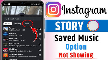 fix instagram story saved audio option not showing | instagram story saved music option not showing