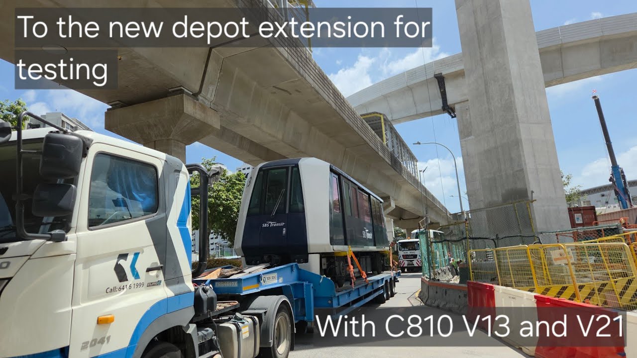 (Retired and transfer to the new Sengkang LRT Depot)[SBST] C810 V13 and ...
