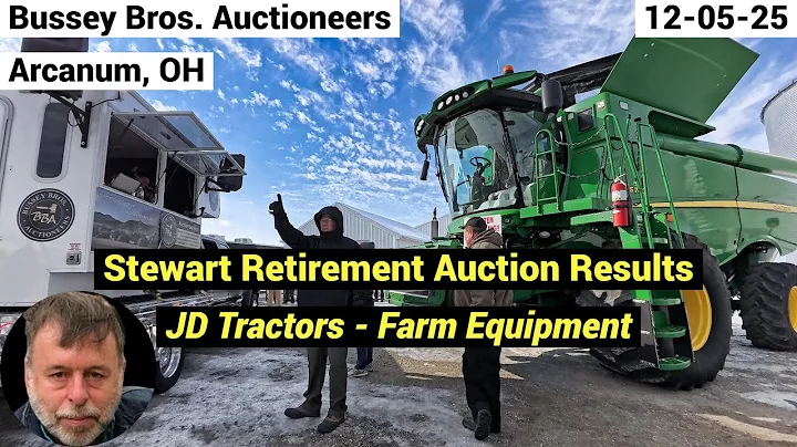 Auction Results - JD 8120 | 8245R | 9430 Tractors - JD S 760 Combine - Farm Equipment - 12-05-25