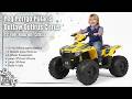 Peg Perego Polaris Outlaw Citrus Review | 12V Kids Ride-On ATV with 5 MPH Speed