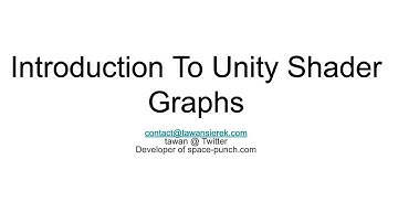 Introduction to Unity Shader Graphs